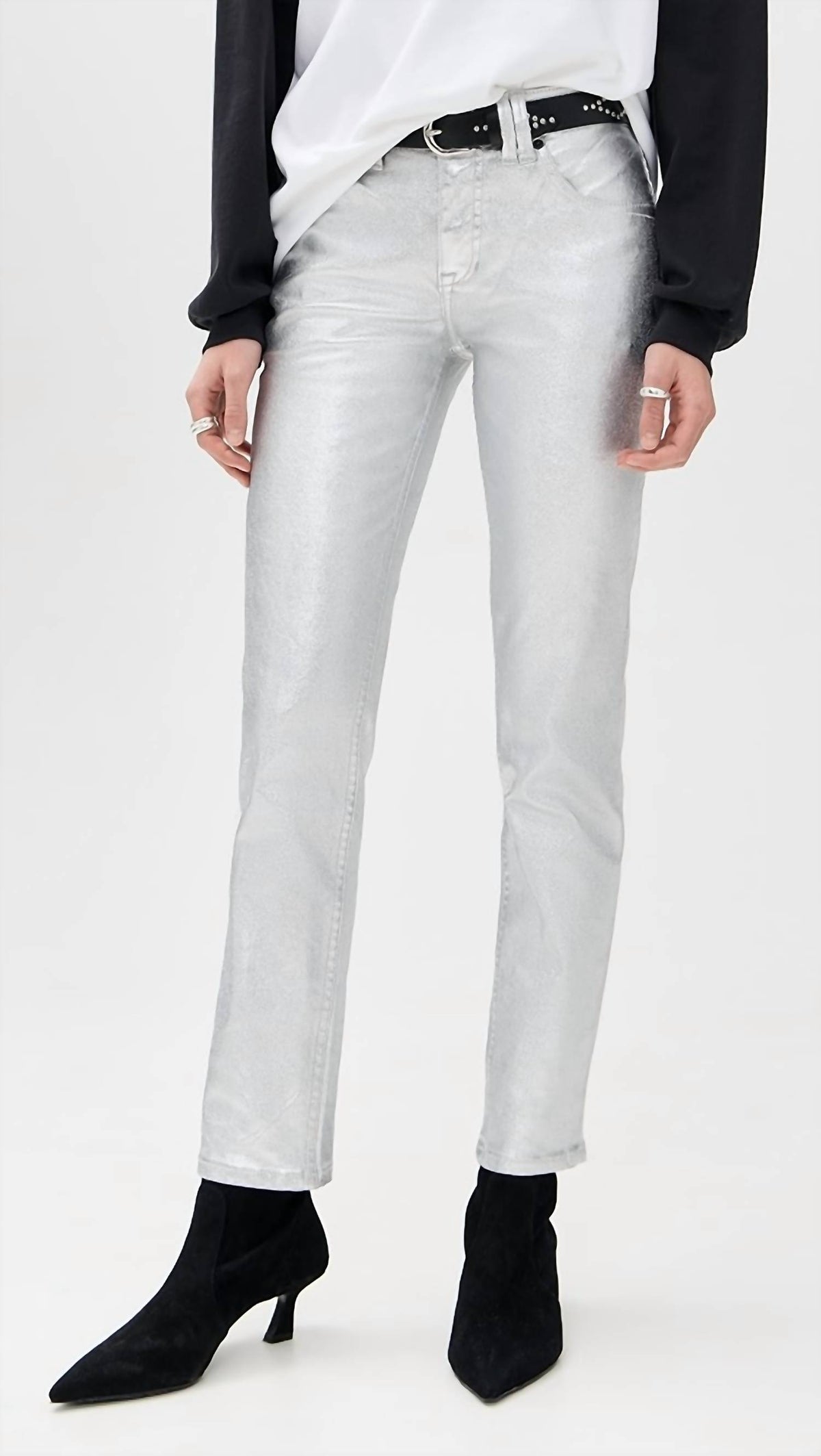 Free People - Oracle Metallic Jeans