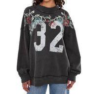 Free People - Palm Spring Turtleneck Graphic Pullover