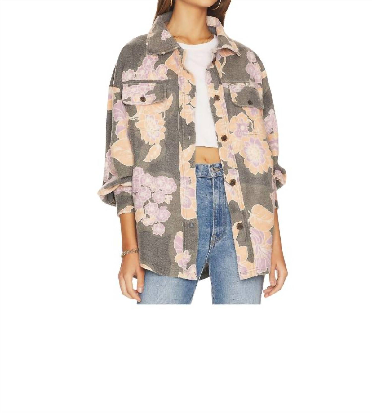 Free People - Printed Ruby Shirt Jacket