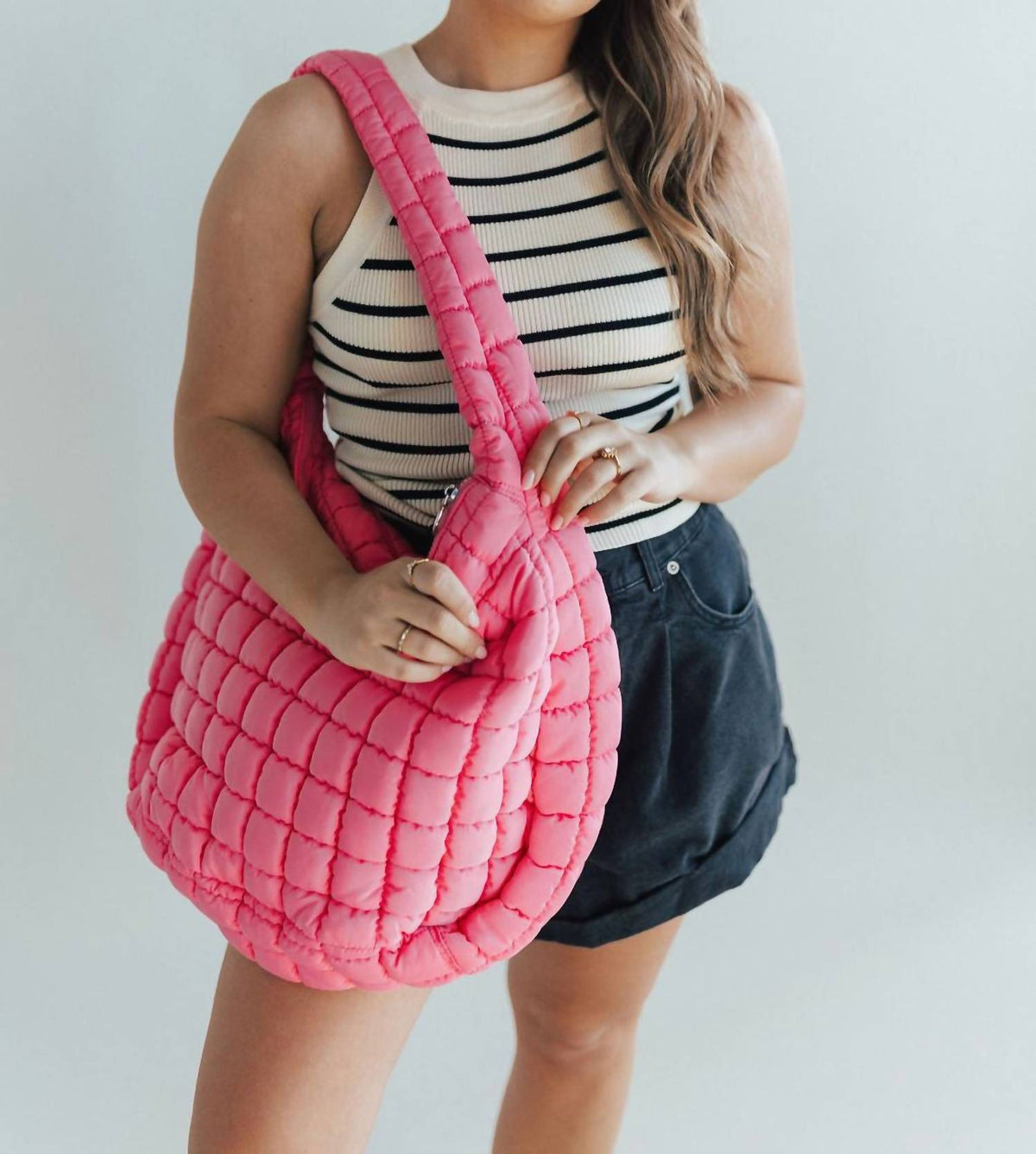 Free People - Women's Quilted Carryall Bag