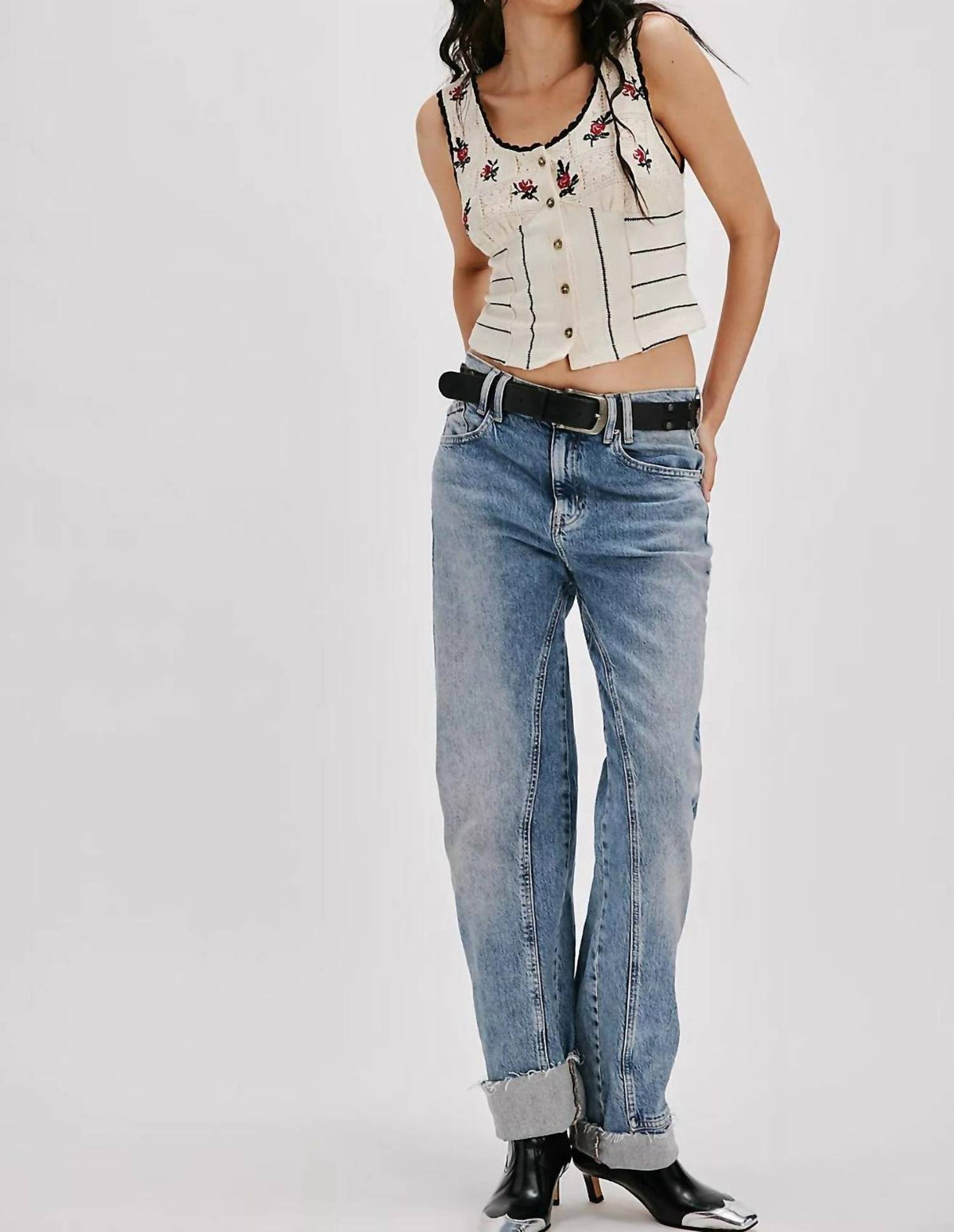 Free People - Rose Bud Knit Top