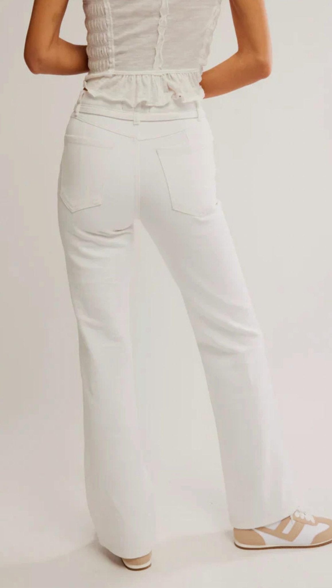 Free People - Sabine Slim A Line Jean - clothing - jeans - solid