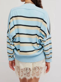 Free People - Striped Alma Pullover Sweater
