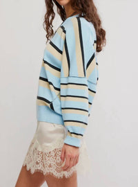 Free People - Striped Alma Pullover Sweater