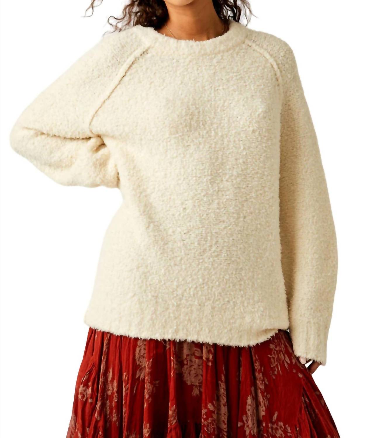 Free People - Teddy Sweater Tunic - clothing - crew - polyester