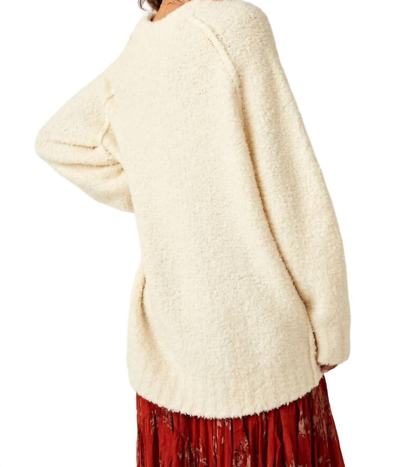 Free People - Teddy Sweater Tunic - clothing - crew - polyester