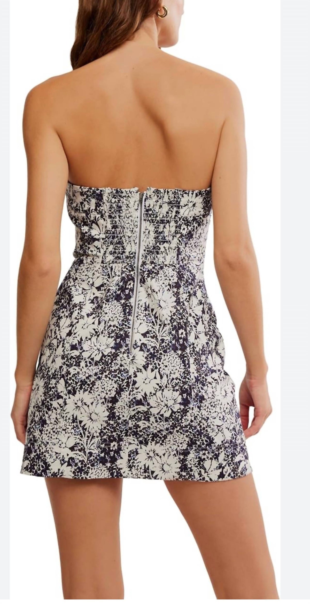 Free People - White Black Dress
