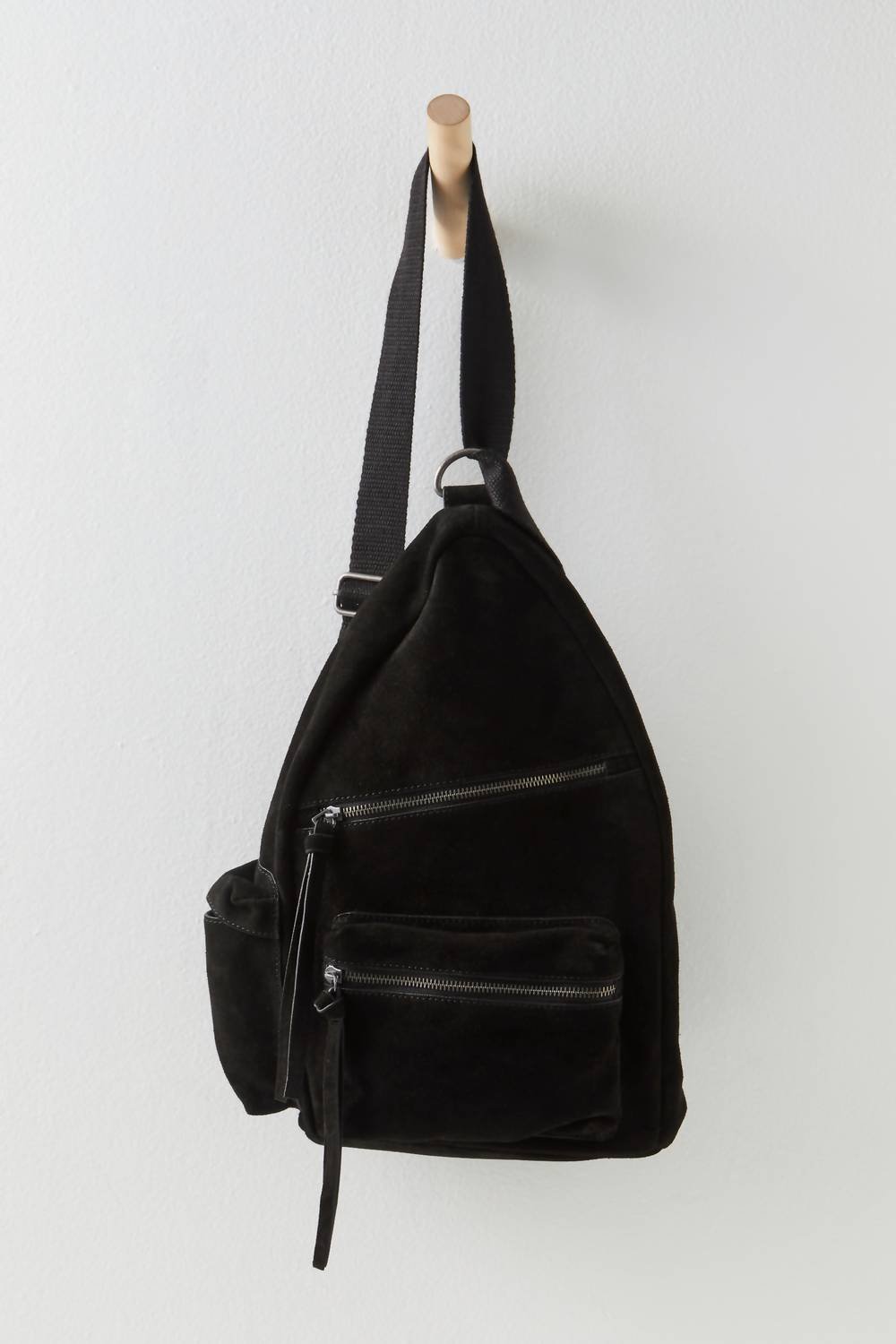 Free People - Women's Oxford Suede Sling Bag - bags - black - crossbody - bags