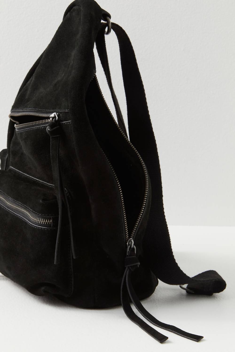Free People - Women's Oxford Suede Sling Bag - bags - black - crossbody - bags