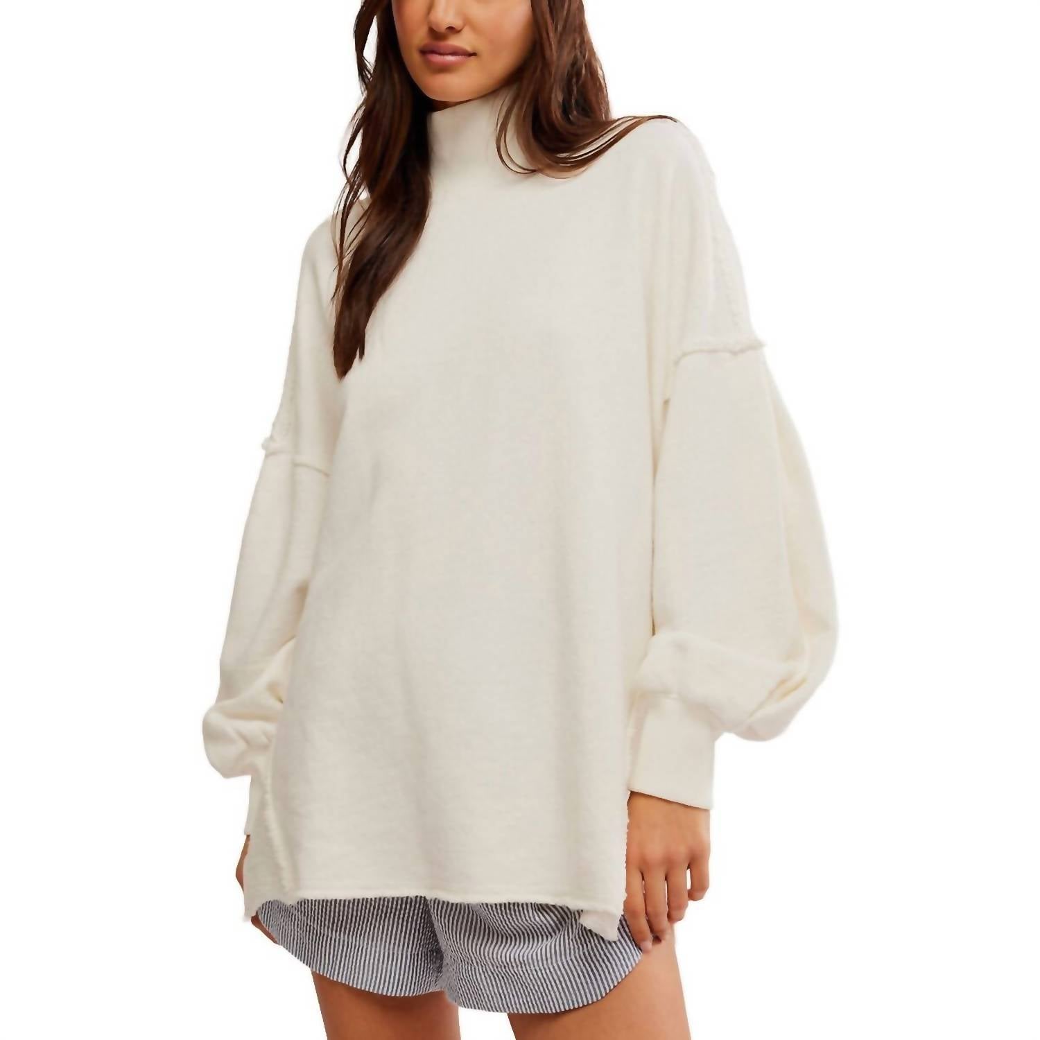 Free People - Wonderful Pullover Sweater - beige - clothing - cotton