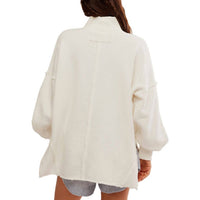 Free People - Wonderful Pullover Sweater - beige - clothing - cotton