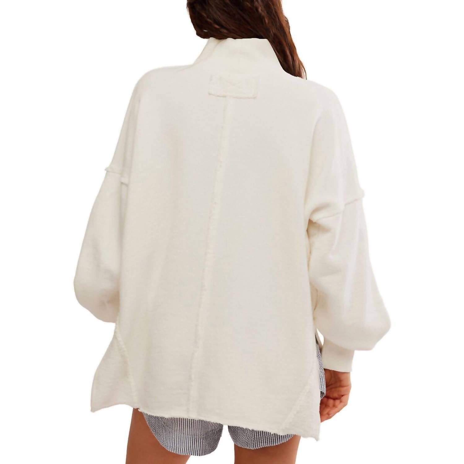 Free People - Wonderful Pullover Sweater - beige - clothing - cotton