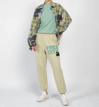 Freecity - Large Logo Sweatpant - clothing - green - joggers