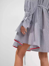 French Connection - Acantha Stripe V Neck Dress