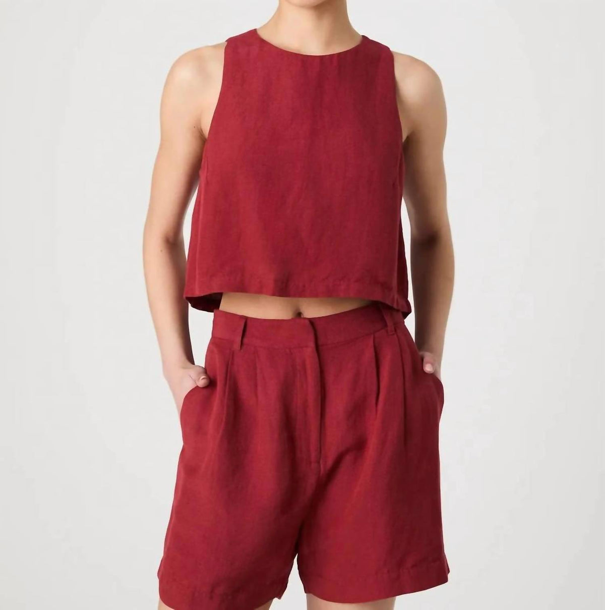 French Connection - Birdie Linen Shell Top