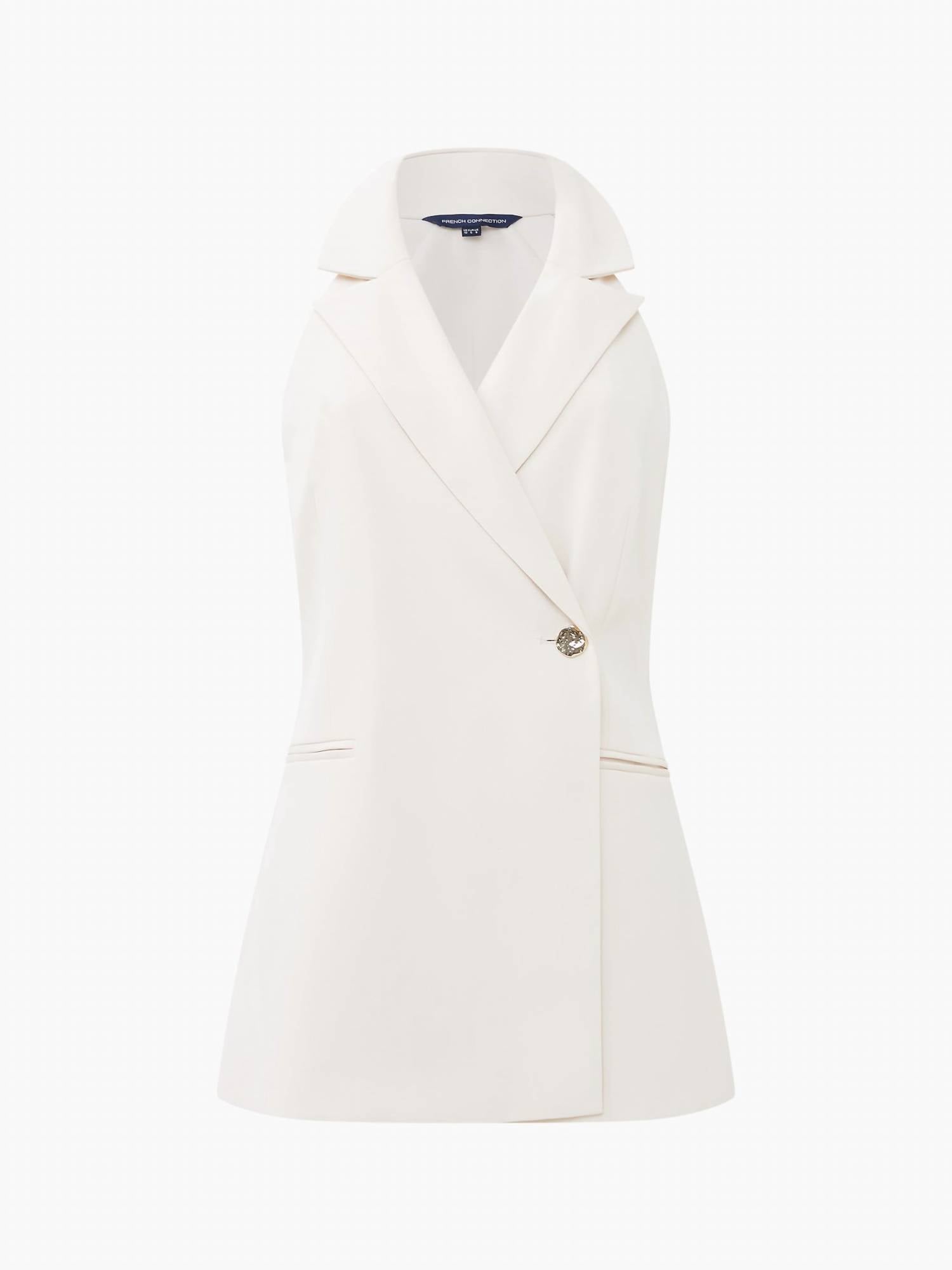 French Connection - Harrie Suiting Halterneck Waistcoat - blazers - clothing - jackets