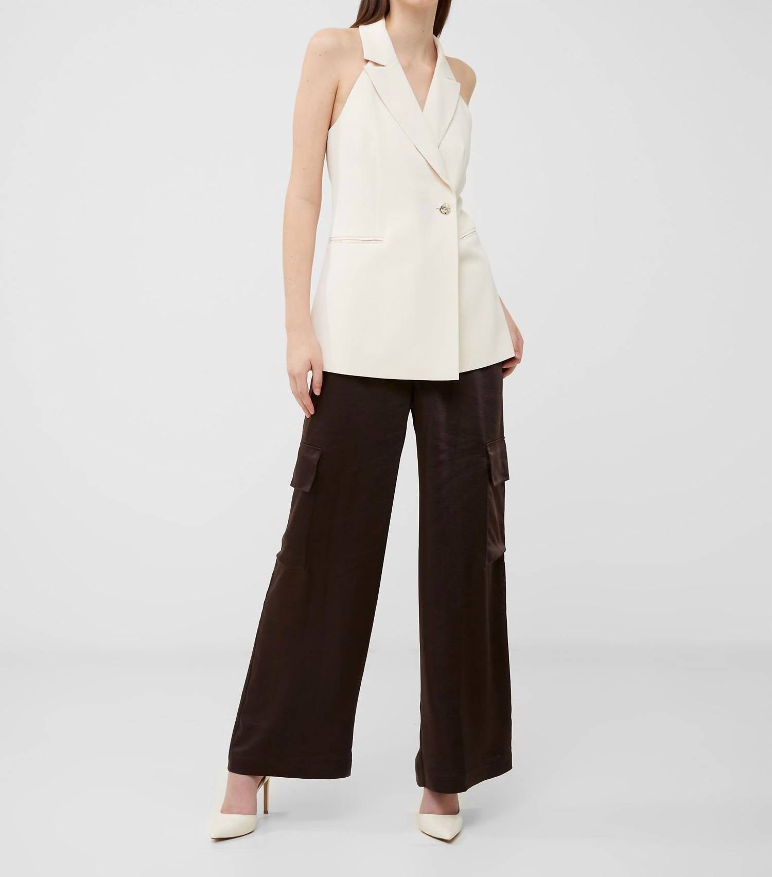 French Connection - Harrie Suiting Halterneck Waistcoat - blazers - clothing - jackets