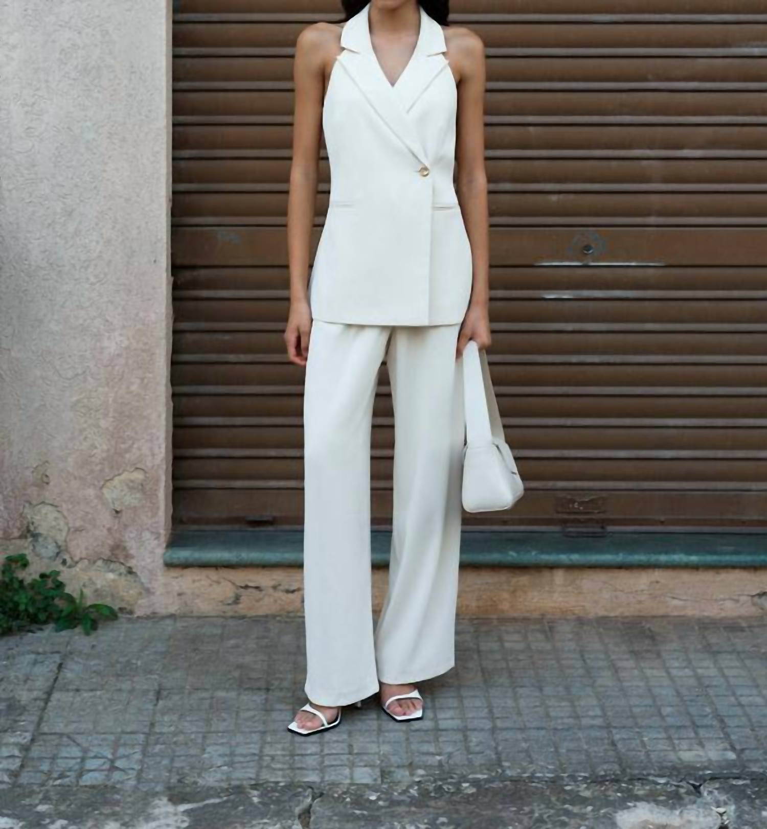 French Connection - Harrie Suiting Halterneck Waistcoat - blazers - clothing - jackets