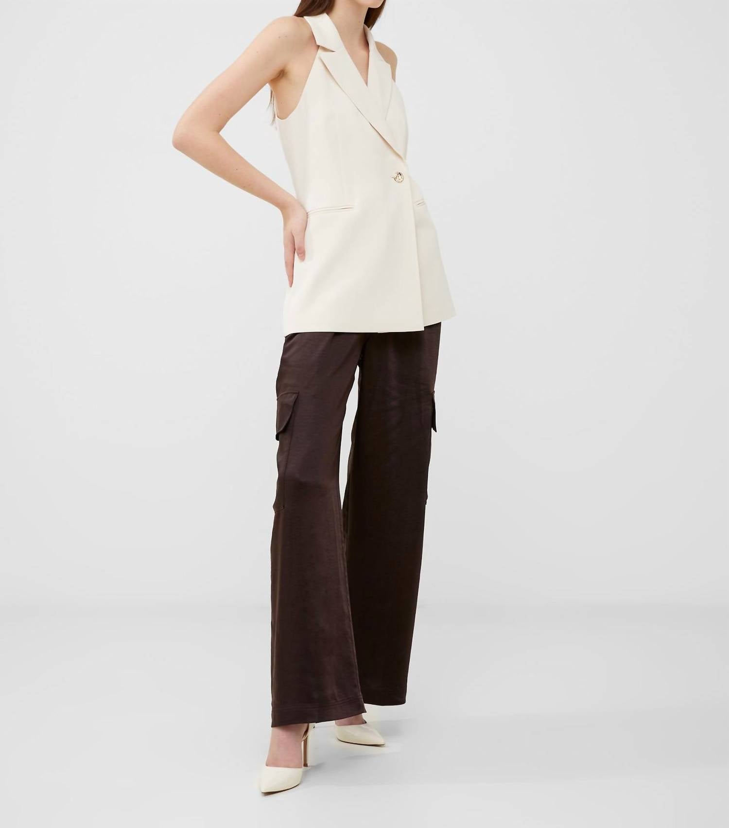 French Connection - Harrie Suiting Halterneck Waistcoat - blazers - clothing - jackets