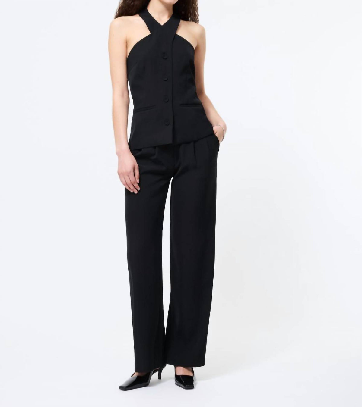 French Connection - Harry Cross Neck Top