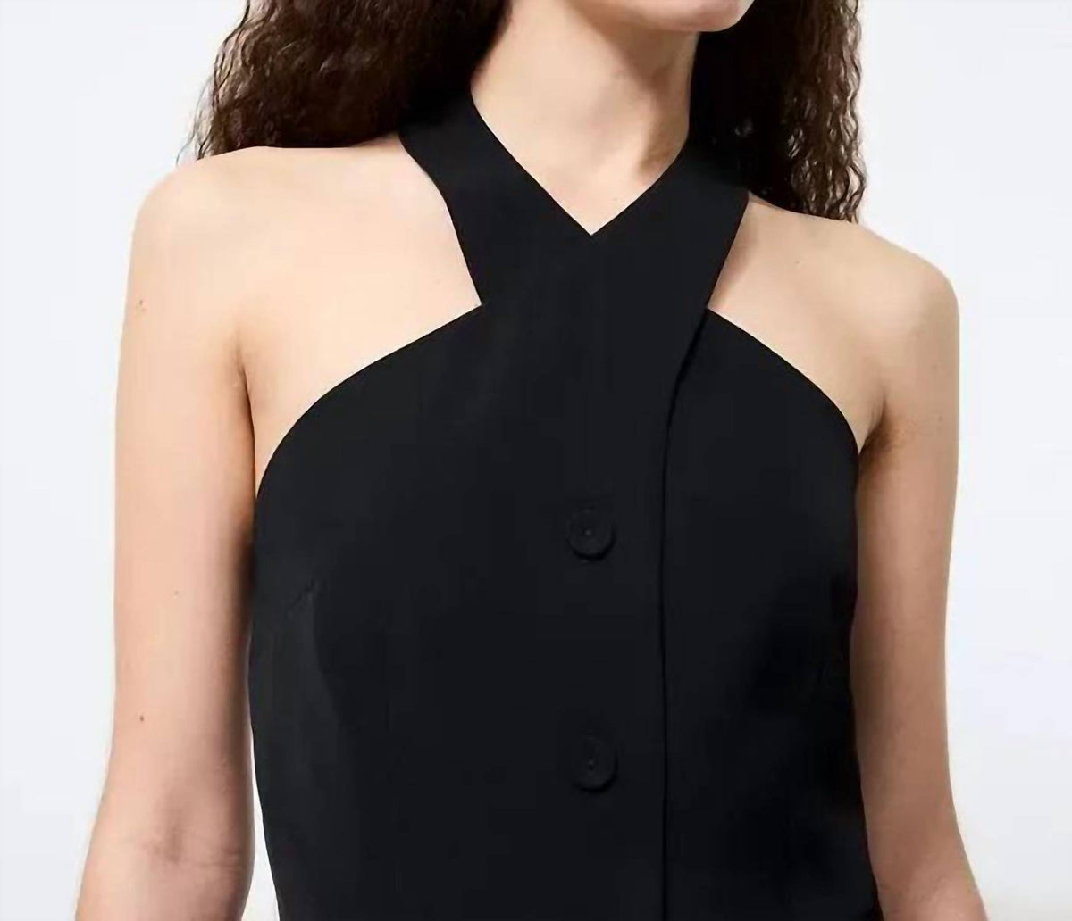 French Connection - Harry Suiting Criss Cross Vest Top