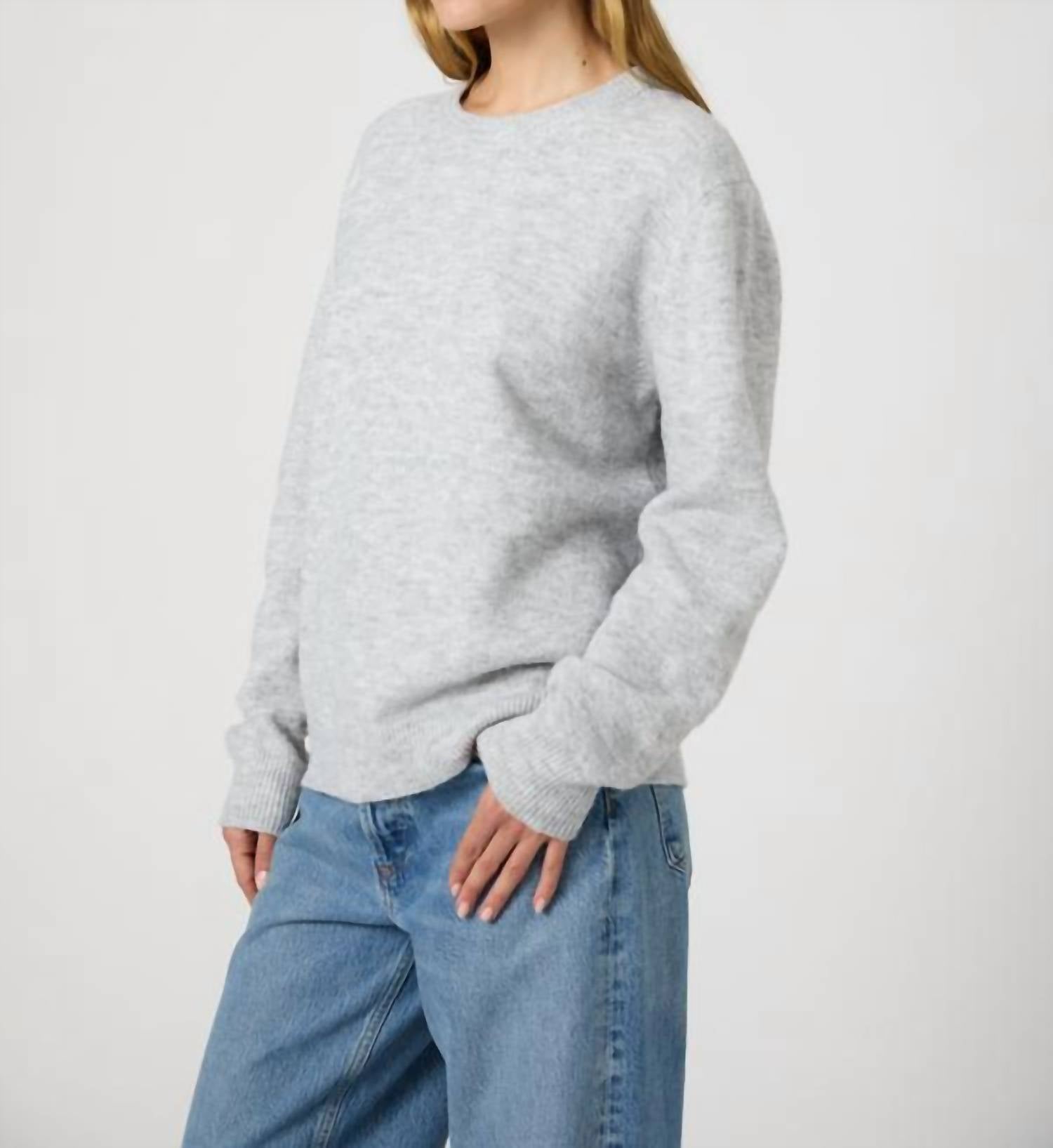 French Connection - Kesia Boyfriend Sweater - clothing - crew - grey