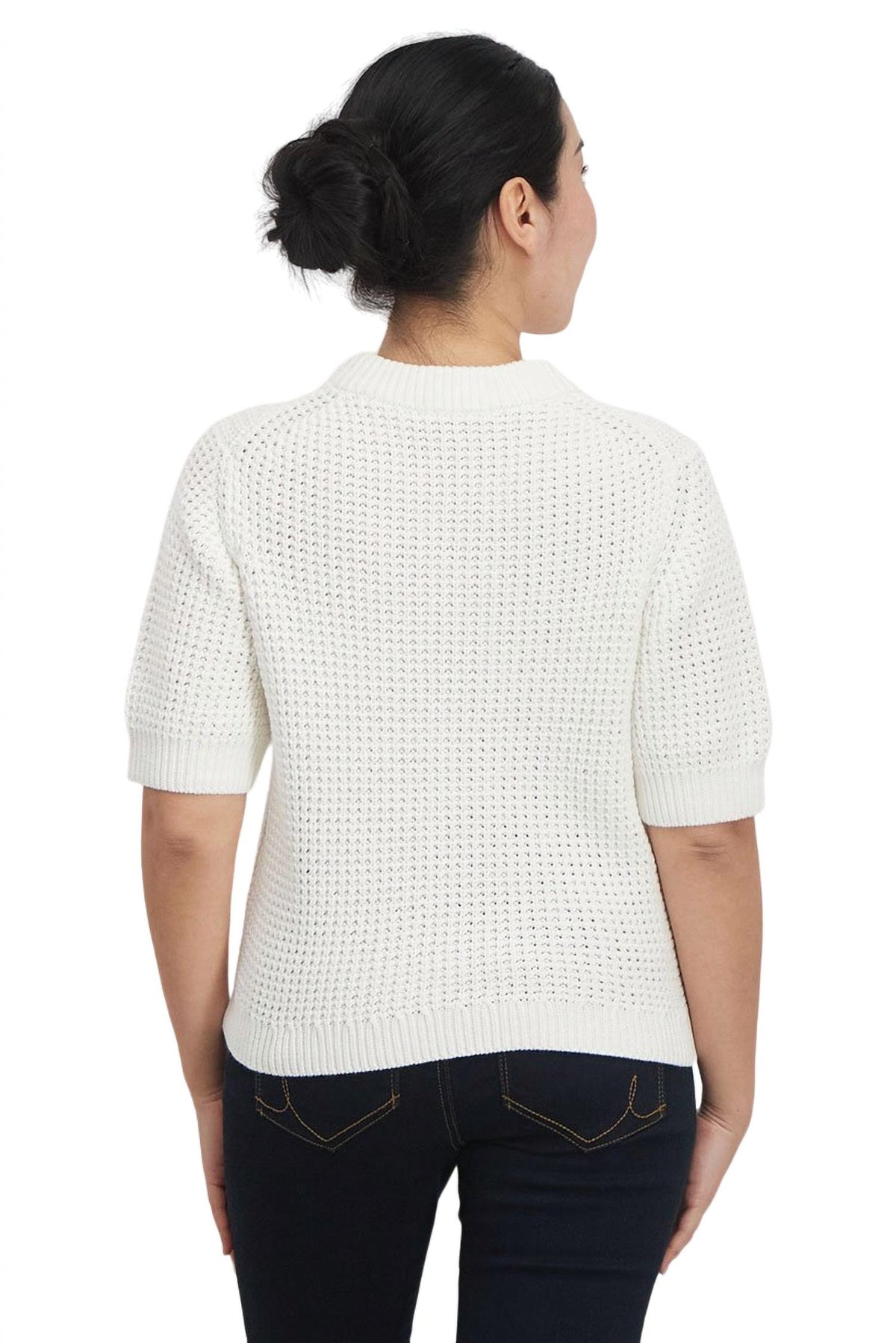 French Connection - MOZART LUNA WAFFLE SWEATER