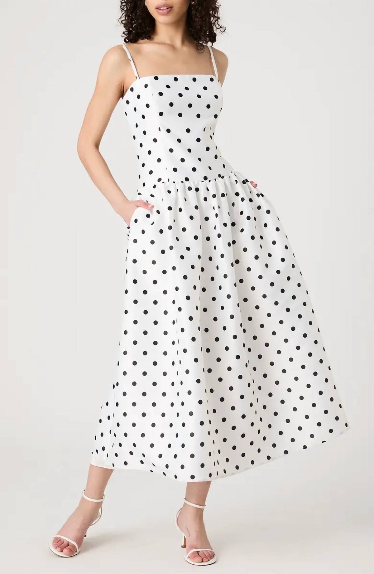 French Connection - Strappy Polka Dot Mini Dress