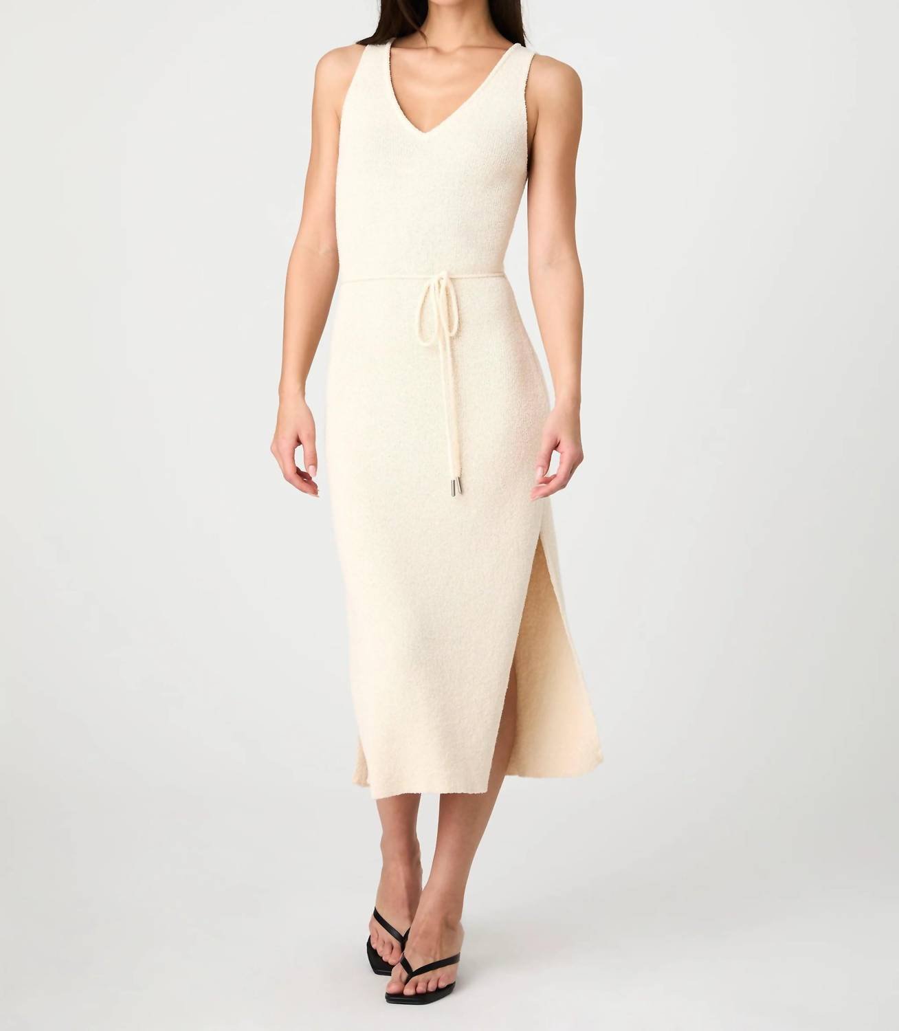 French Connection - Terry Spun Midi Dress - beige - clothing - dresses