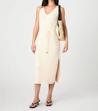 French Connection - Terry Spun Midi Dress - beige - clothing - dresses