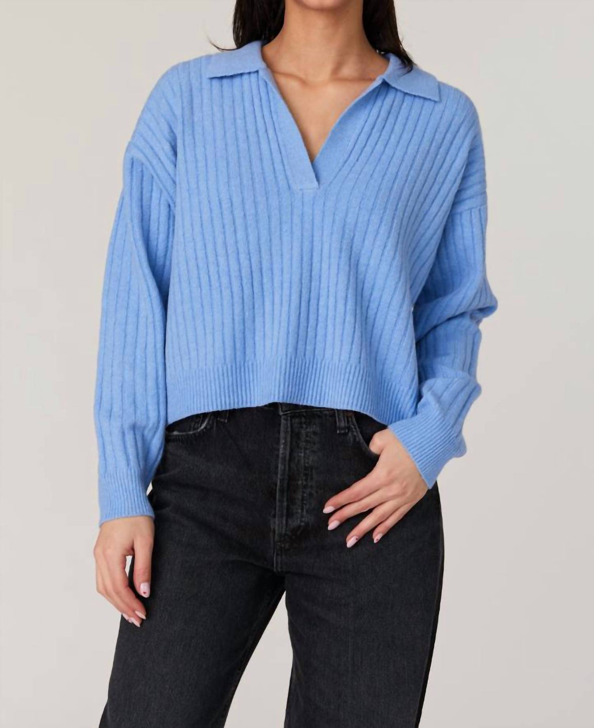 French Connection - Vhari Johnny Collar Sweater