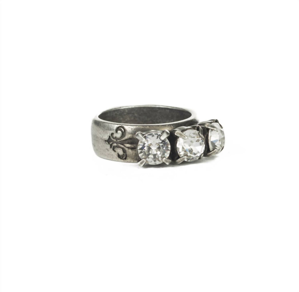 French Kande - Triple Austrian Crystal Ring