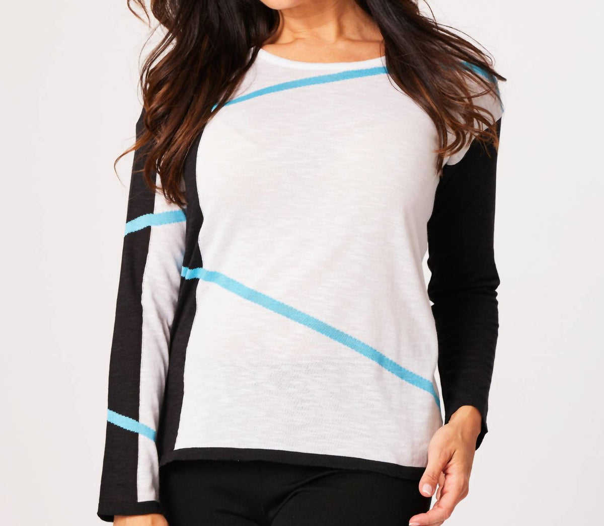 French Kyss - Abstract Scoop Top