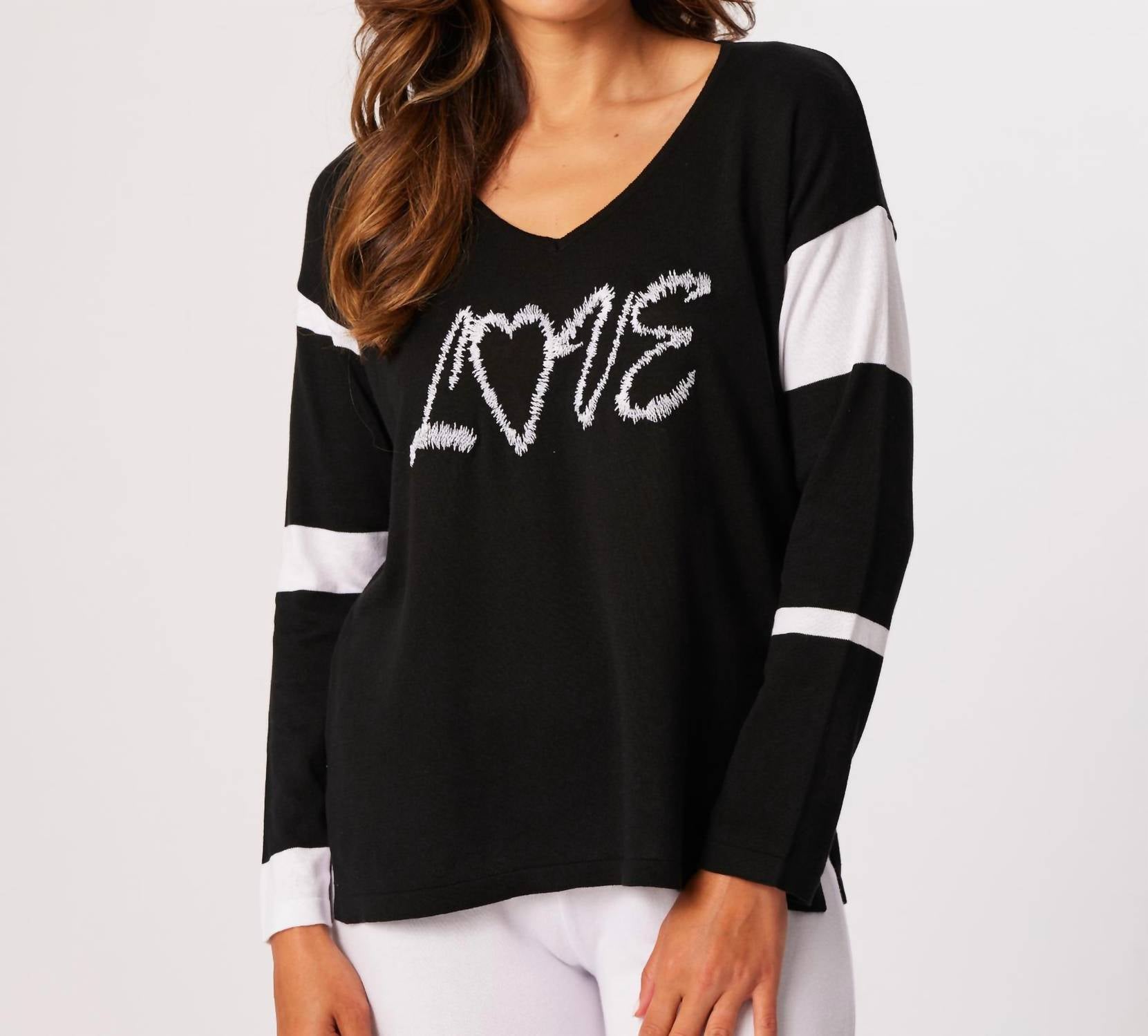 French Kyss - Arly Love Top - black - clothing - cotton