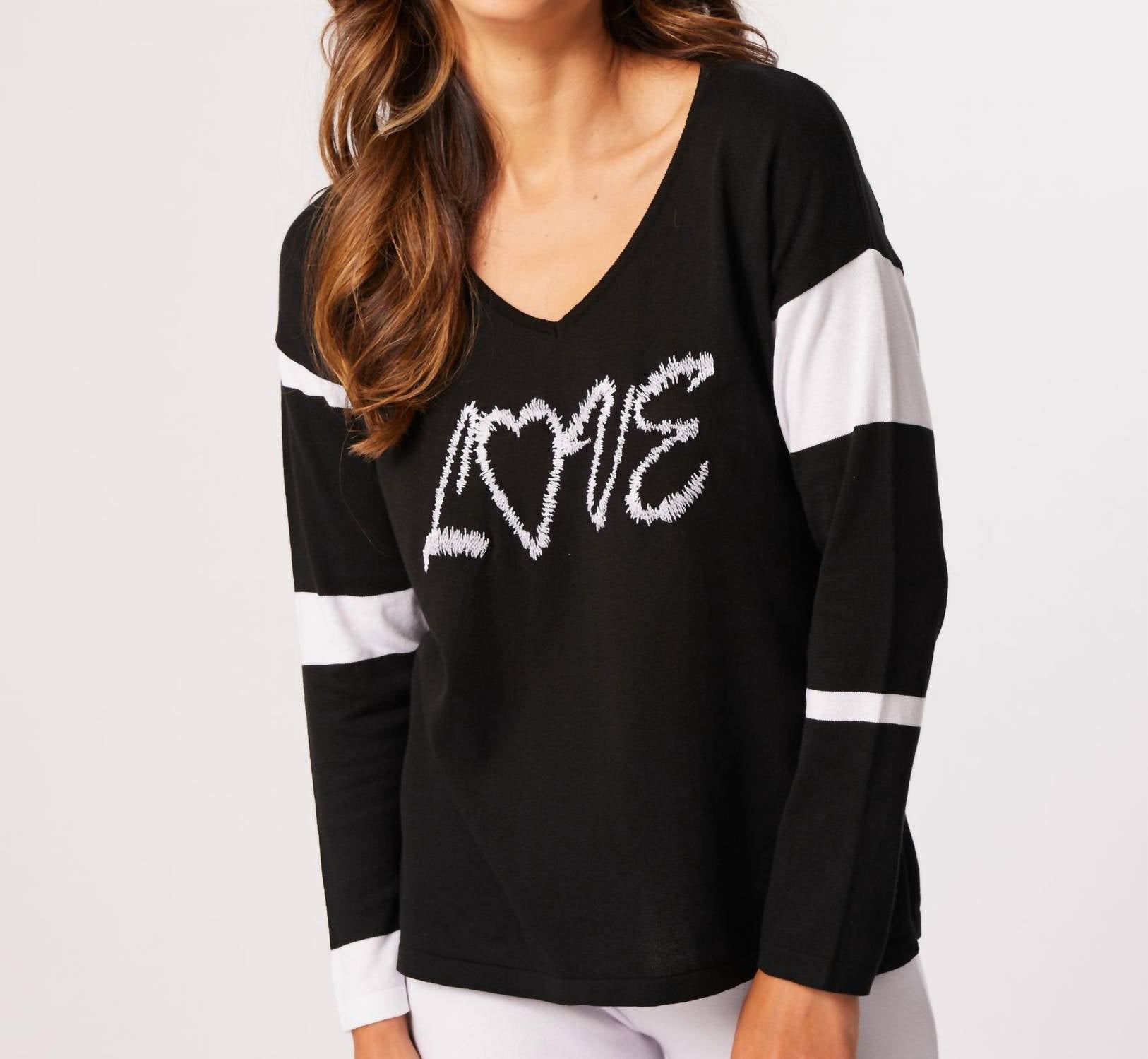 French Kyss - Arly Love Top - black - clothing - cotton