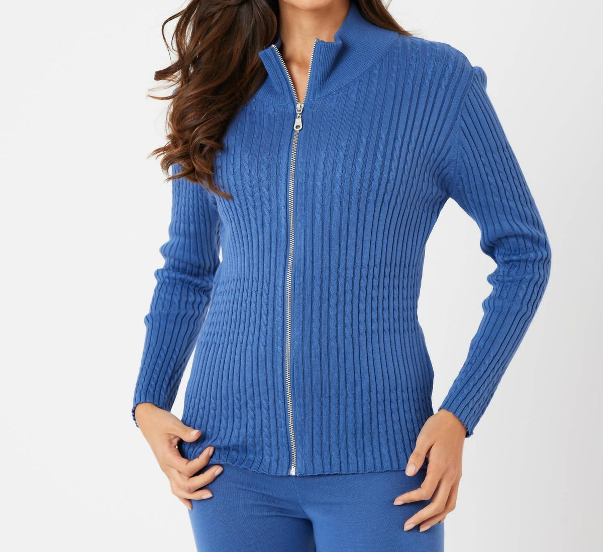 French Kyss - Braided Zip Up Jacket