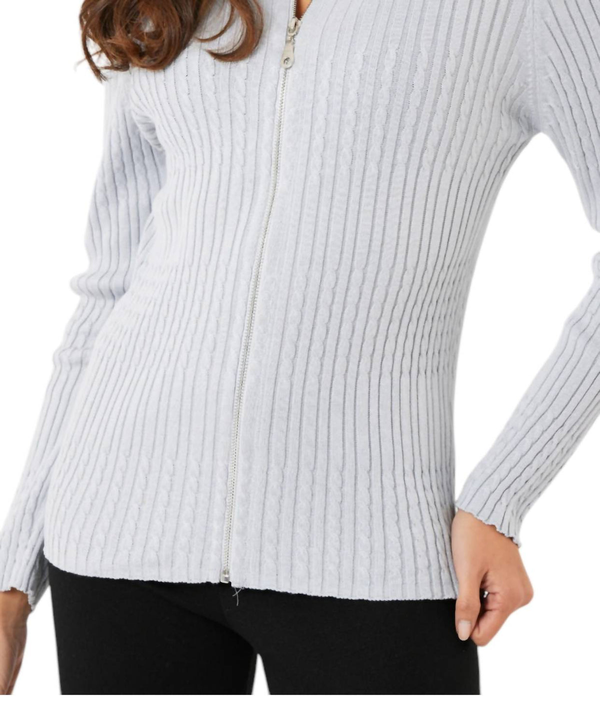 French Kyss - Braided Zip Up Jacket