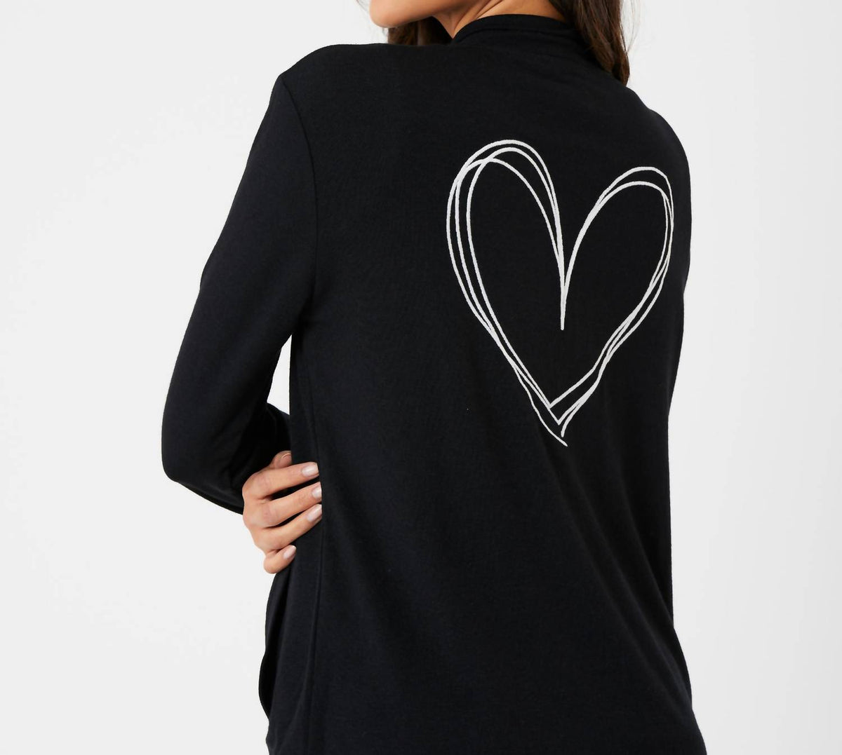 French Kyss - Heart Back Zip Up Jacket