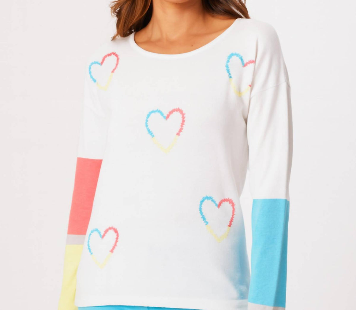 French Kyss - Heart Scoop Neck Top