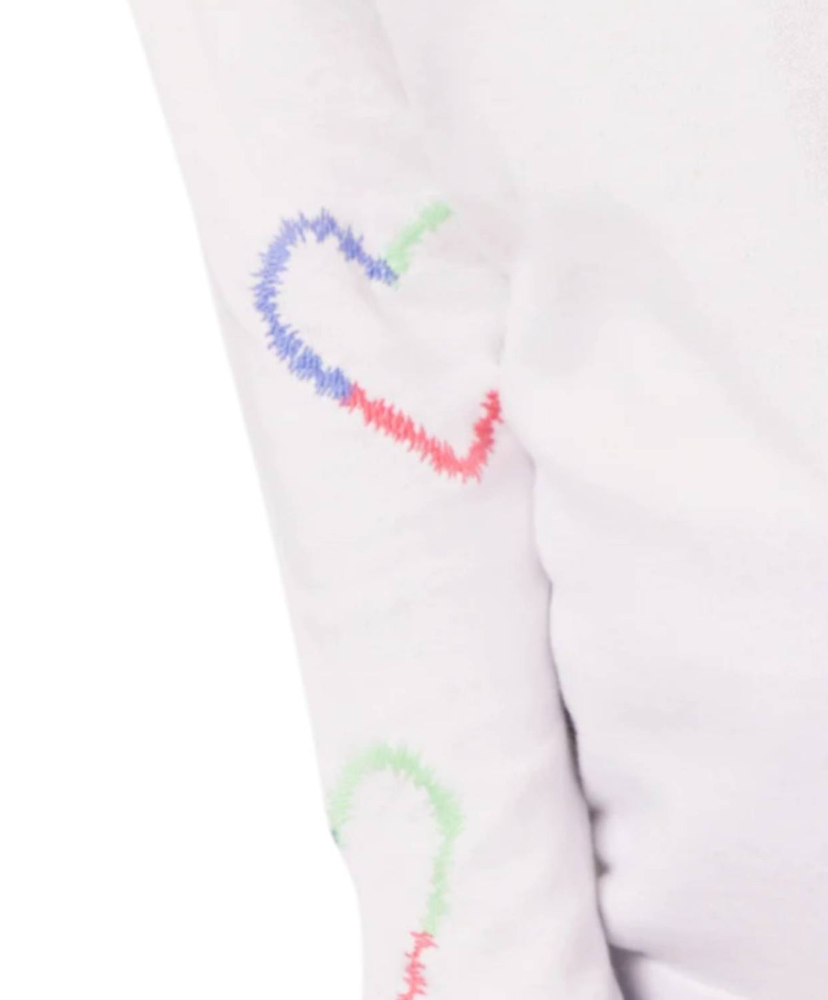 French Kyss - Heart Sleeve V Neck Top