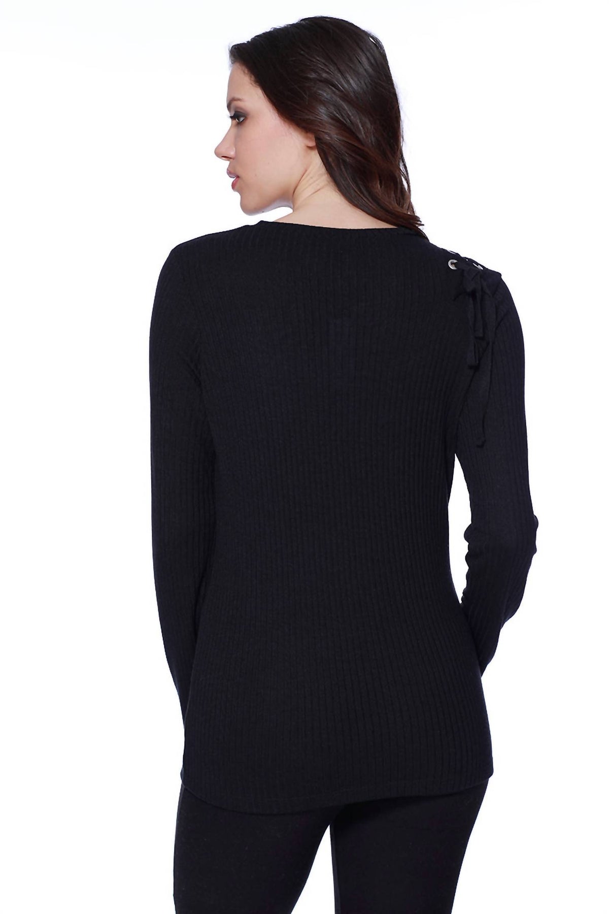 Sasha Tie Up Shoulder Pullover