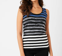 French Kyss - Stripe Tank Top