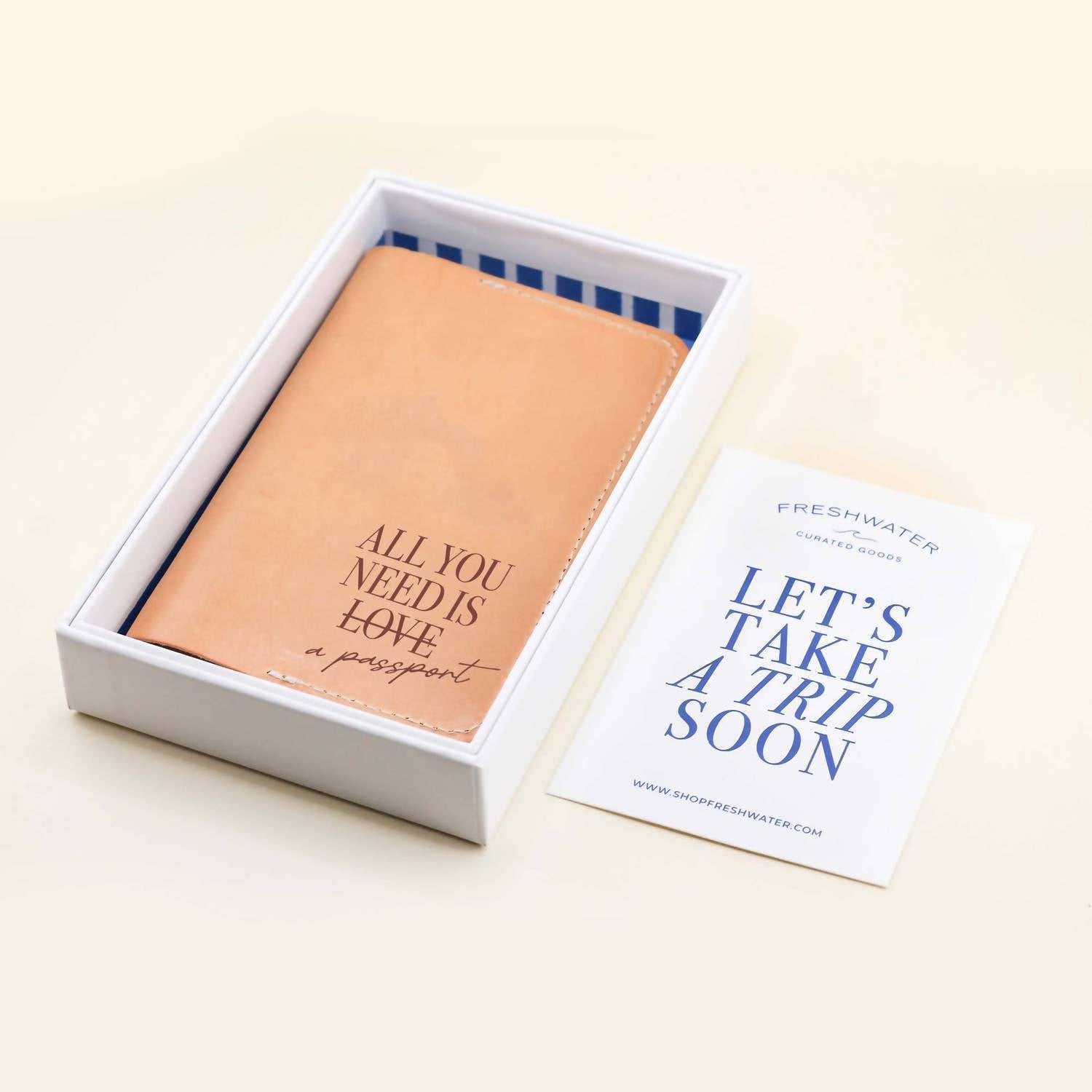 Freshwater Curated Goods - All You Need Passport Holder - general - office - supplies - home - journals