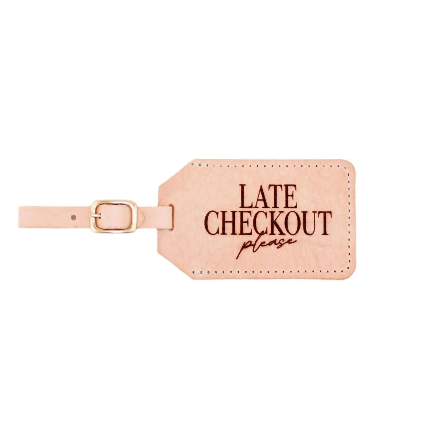 Freshwater Curated Goods - Late Checkout Luggage Tag - accessories - card - holders - keychains