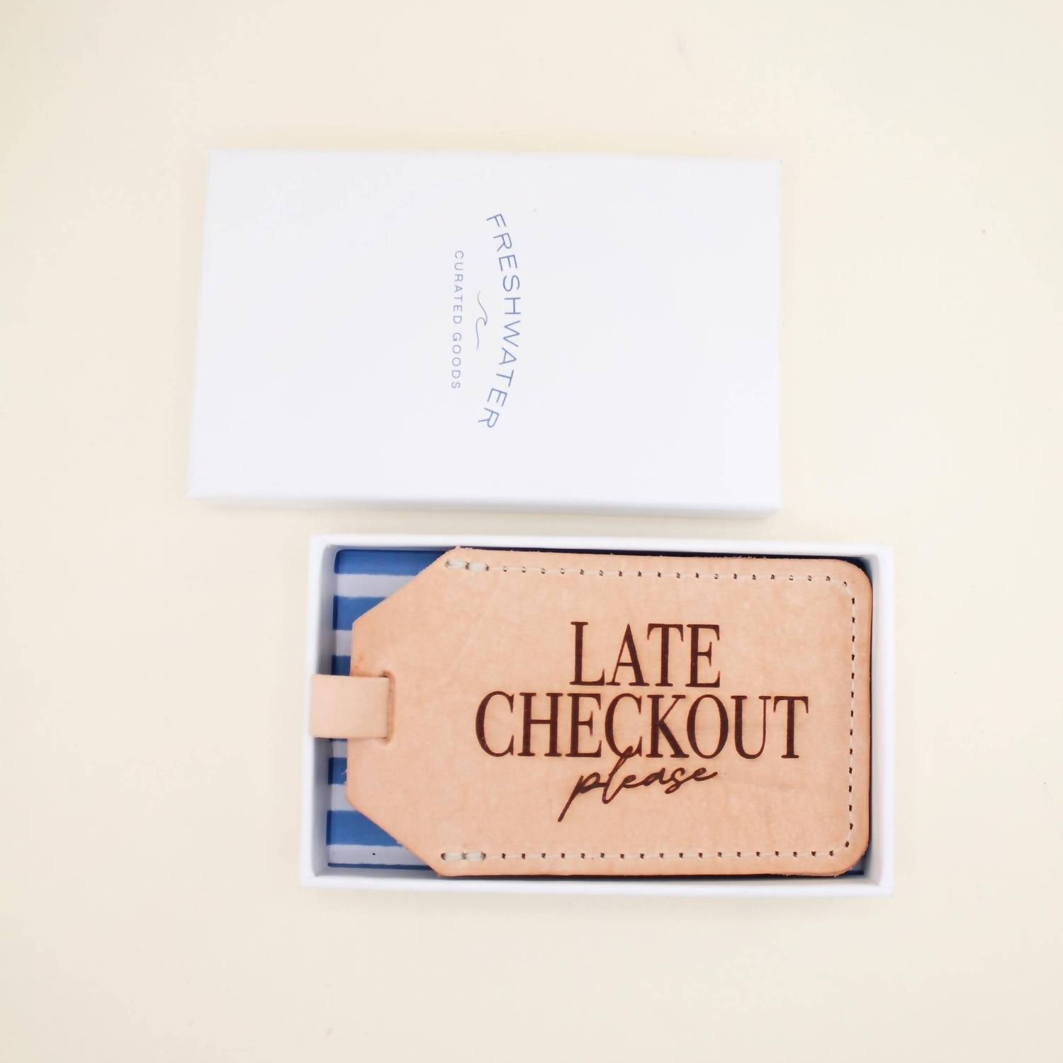 Freshwater Curated Goods - Late Checkout Luggage Tag - accessories - card - holders - keychains