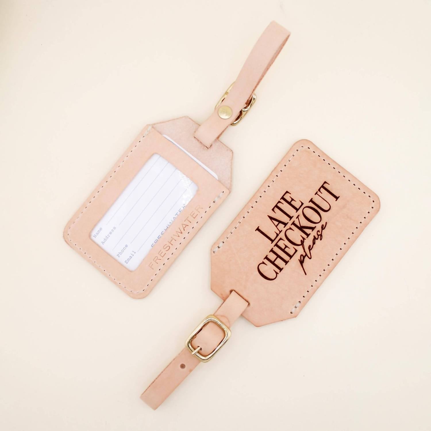 Freshwater Curated Goods - Late Checkout Luggage Tag - accessories - card - holders - keychains