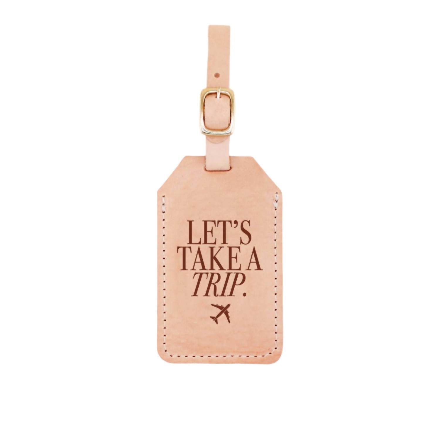 Freshwater Curated Goods - Let's Take A Trip Luggage Tag - accessories - card - holders - keychains