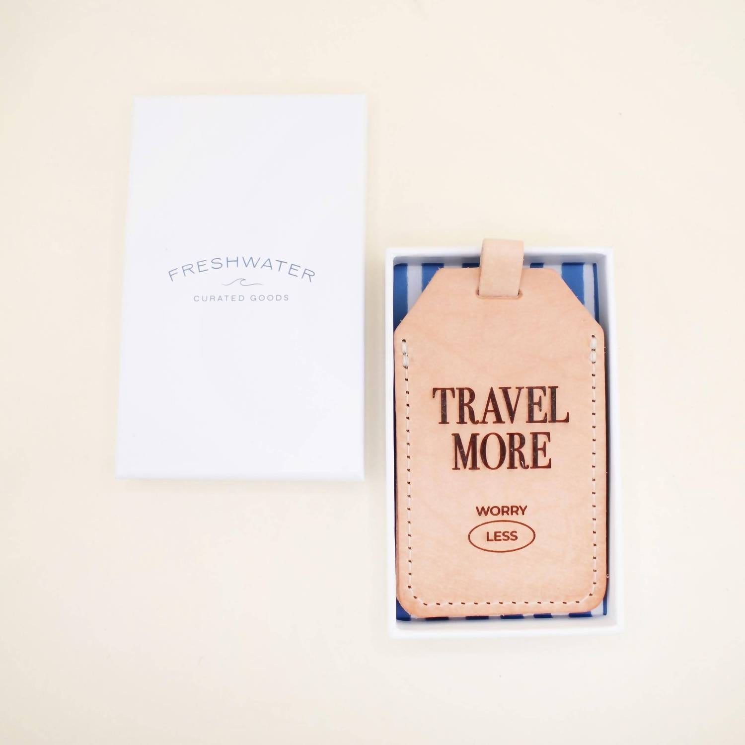Freshwater Curated Goods - Travel More Worry Less Luggage Tag - accessories - card - holders - keychains