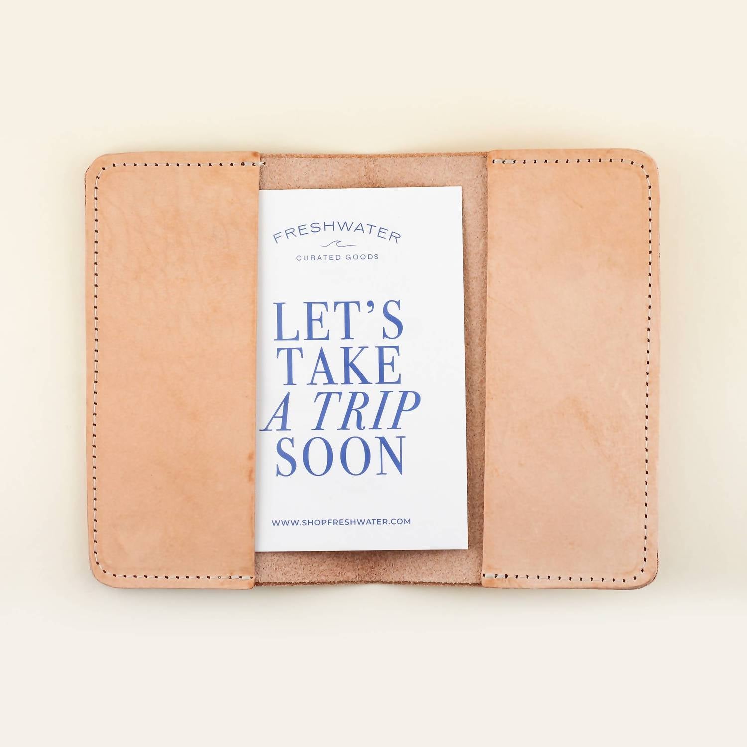 Freshwater Curated Goods - Travel More Worry Less Passport Holder - general - office - supplies - home - journals