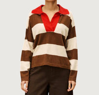 Frnch - Amelie Collared V Neck Sweater